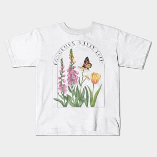 Foxglove-Daisy-Tulip Kids T-Shirt